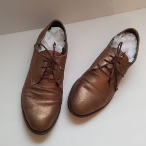 Banana Republic copper lace-up flats-sz 10M